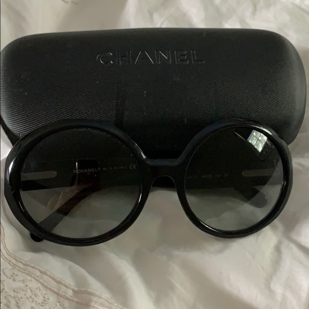 Chanel black sunglasses